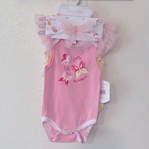 Butterfly Onesies and Headband Set